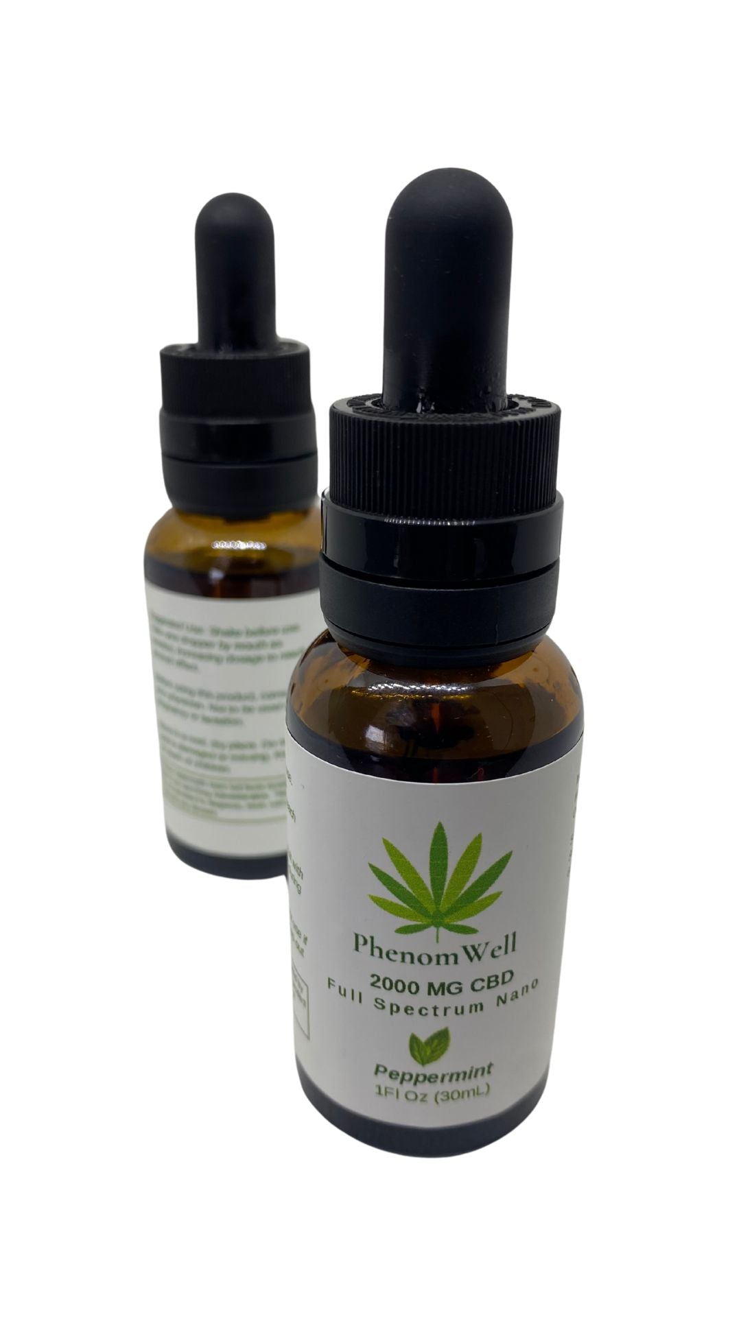 PhenomWell 2000mg Peppermint Full Spectrum Nano - PhenomWell CBD Store