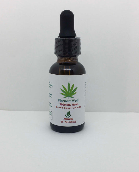 PhenomWell 1000mg Natural Broad Spectrum Nano